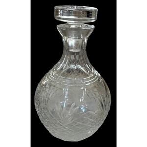 Astral Joan Cut Crystal 8-1/2" Decanter Vintage